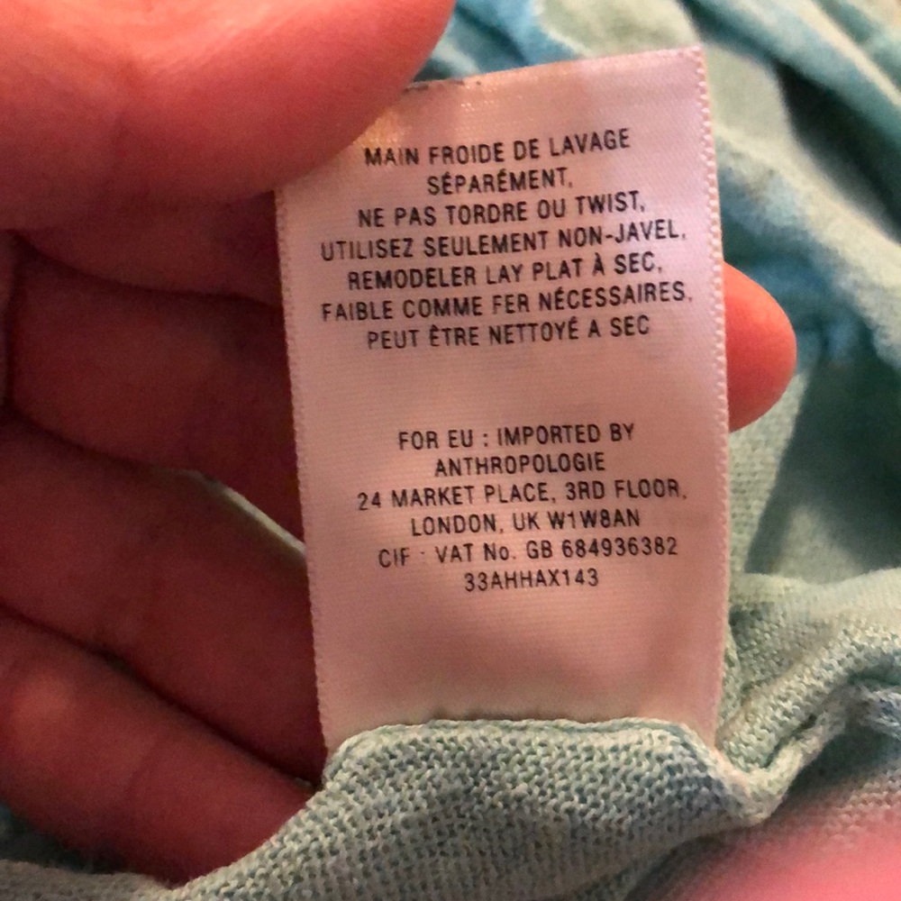 Anthropologie Moth mint green belted cardigan - Picture 8 of 8